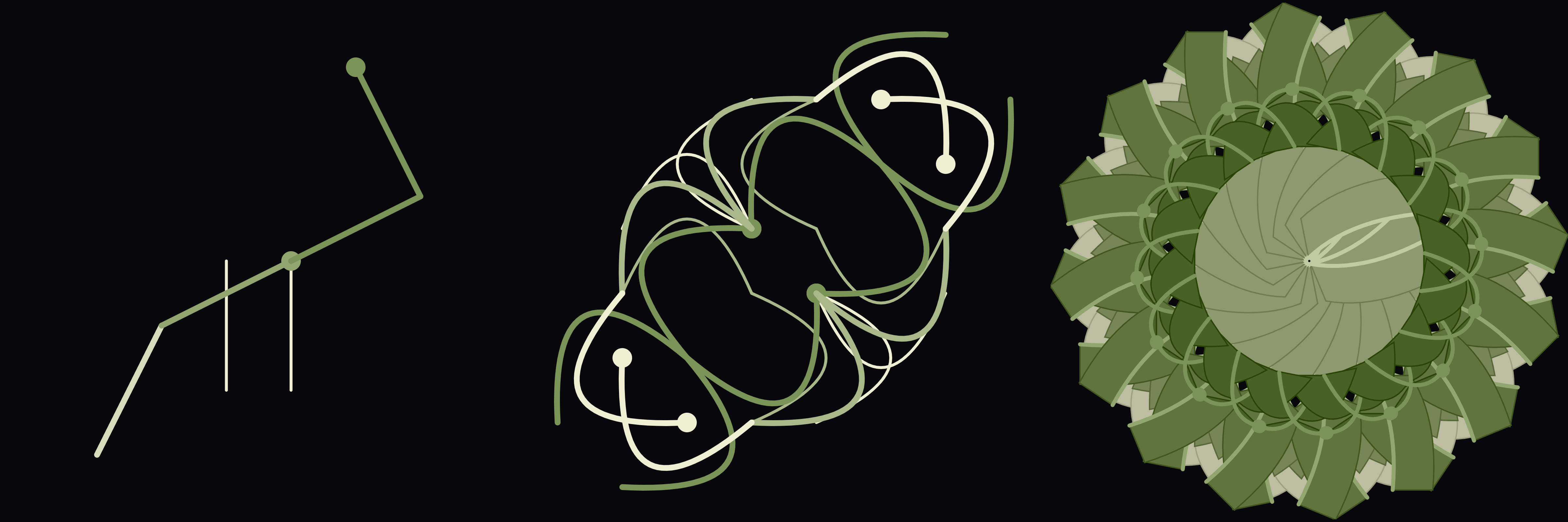 Alien Gambit signature position rendered as generative art