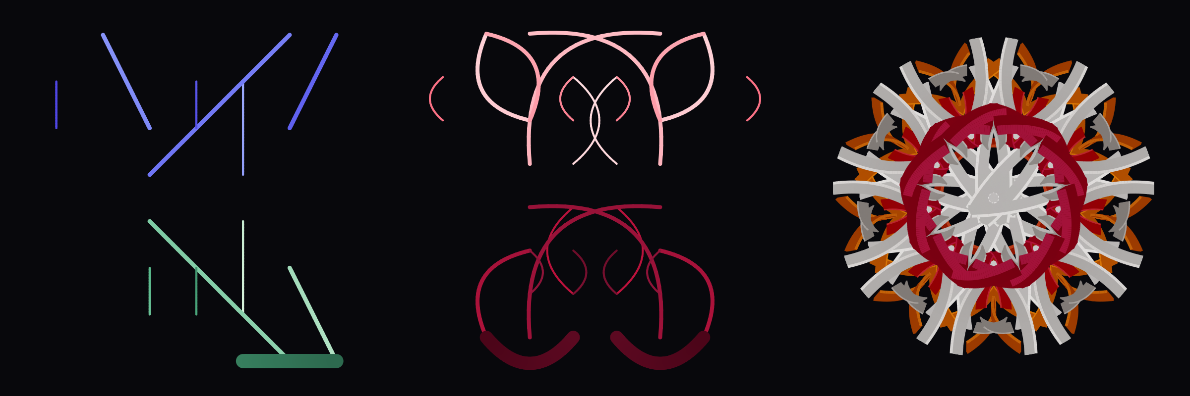 Evans Gambit signature position rendered as generative art